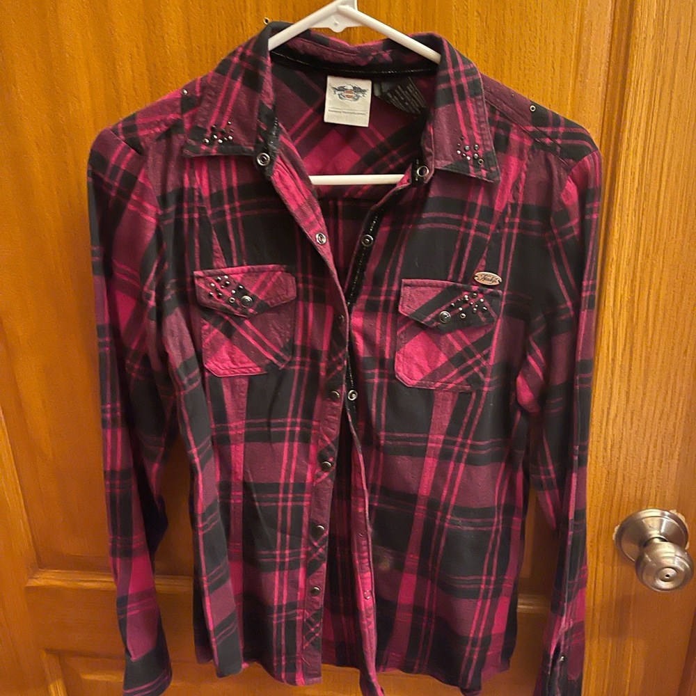 Women’s Harley Davidson flannel sz Small
